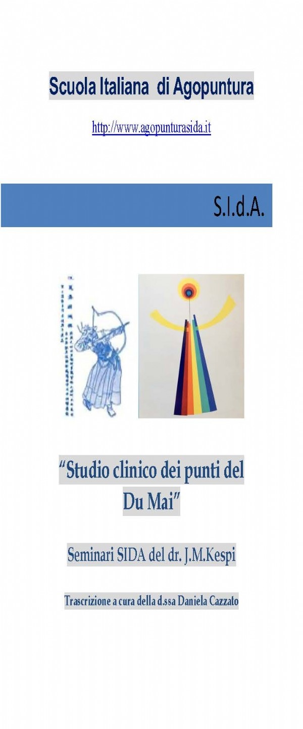 Studio dei punti del Du Mai. Dr J.M.Kespi